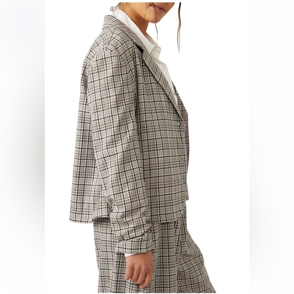 NWT Free People Cali Plaid Blazer - Picture 3 of 12